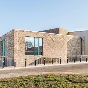 Exterior architectural photography of Menzieshill Community Hub in Dundee