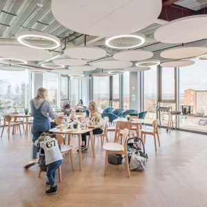 Interior architectural photography of Menzieshill Community Hub in Dundee